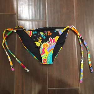 Vitamin A String Tie Reversible Bikini Bottoms S
